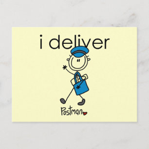 I Deliver Mail Carrier Postcard