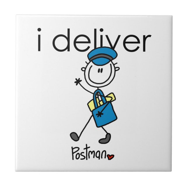 I Deliver Mail Carrier Tile (Front)