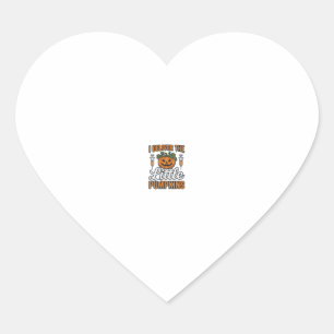 I Deliver The Little Pumpkins Halloween Nurse Shir Heart Sticker