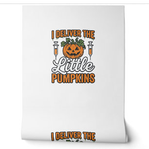 I Deliver The Little Pumpkins Halloween Nurse Shir Wallpaper