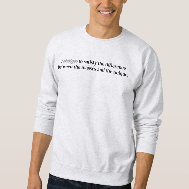 I Design Men's Basic Sweatshirt (Front)