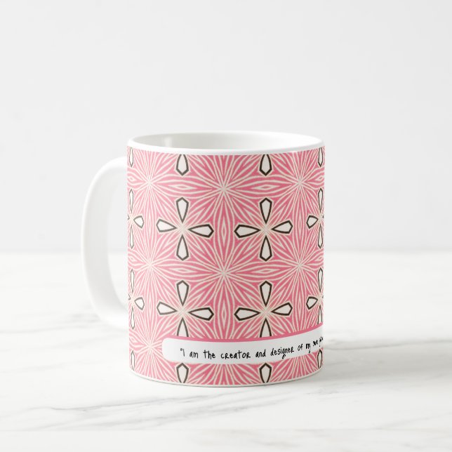 I design only my life | ROSE pattern Coffee Mug (Front Left)