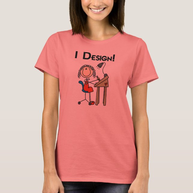 I Design Ringer T-shirt (Front)