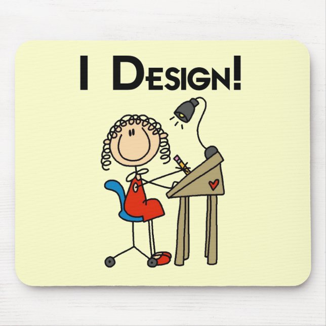 I Design Tshirts and Gifts Mouse Mat (Front)