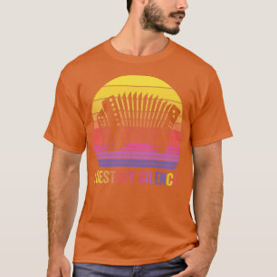 I Destroy Silence Accordion Retro vintage T-Shirt
