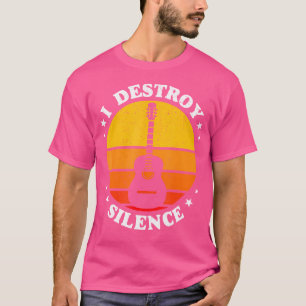 I Destroy Silence Guitar T-Shirt