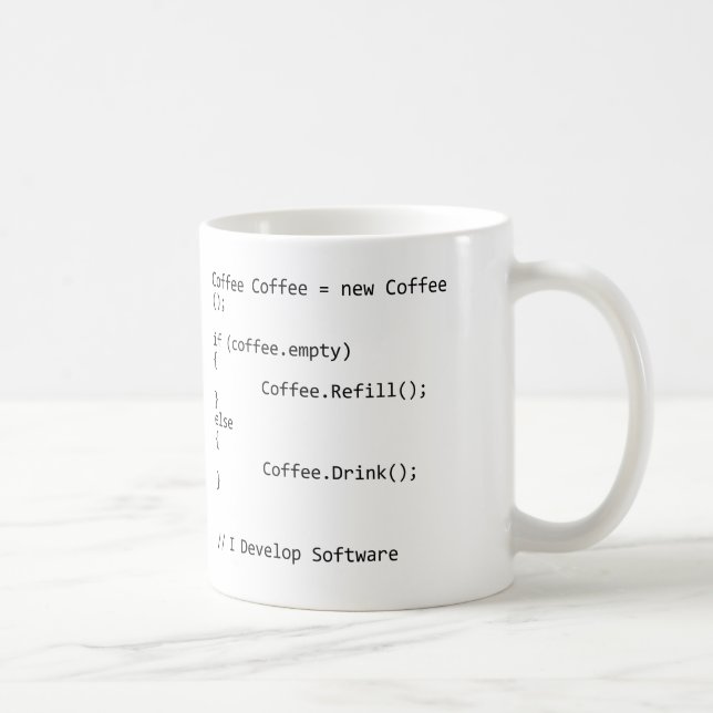 I Develop Software Coffee Mug (Right)