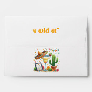 "I Did It!" Fiesta Graduation Party Envelope