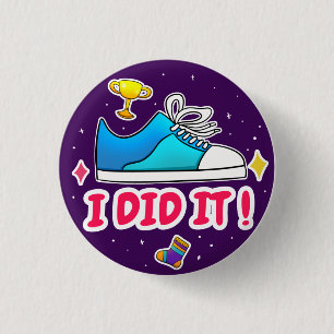 I Did It Purple 1 1/4" Button