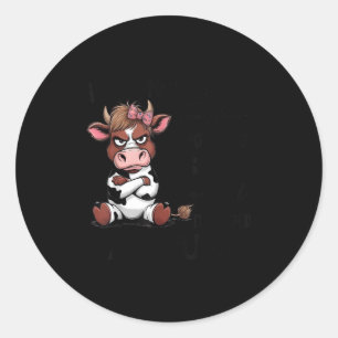 I Did Not Trip The Floor Looked Sad So I Thought I Classic Round Sticker