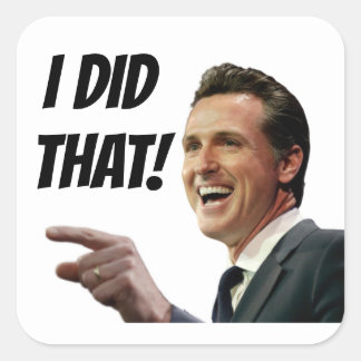 I DID THAT - Newsom 3" Square Stickers x6