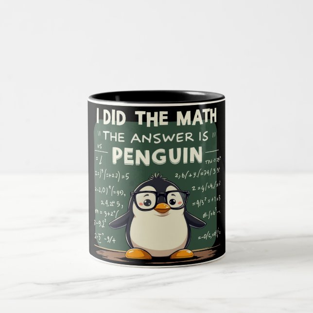I Did the Math Two-Tone Coffee Mug (Center)