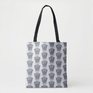 I Didn’t Forget Cute Funny Grey Elephant Cartoon Tote Bag