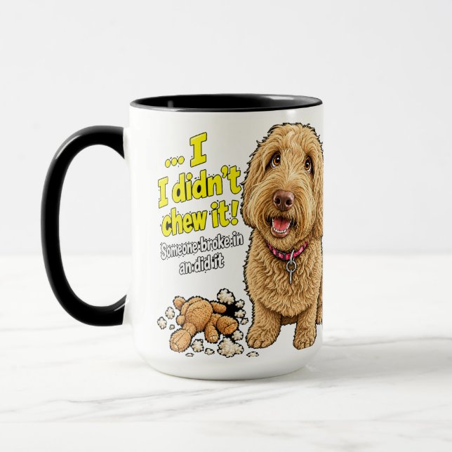 I didn't Chew It Funny Dog Mug (Left)