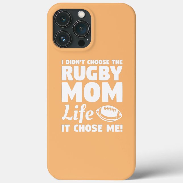 I Didn't Choose The Rugby Mum Life It Chose Me  Case-Mate iPhone Case (Back)