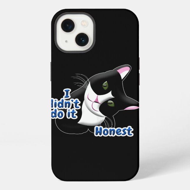 I didn't do it Cat iPhone Case (Back)