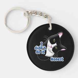 I didn't do it Cat Key Ring