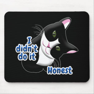 I didn't do it Cat Mouse Mat