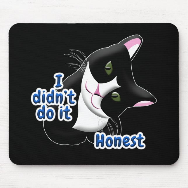 I didn't do it Cat Mouse Mat (Front)