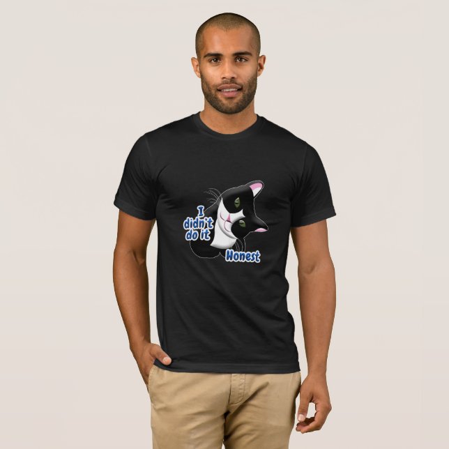 I didn't do it Cat T-Shirt (Front Full)