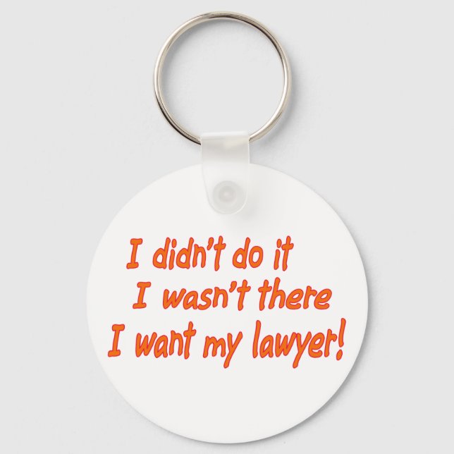I didn't do it.... key ring (Front)
