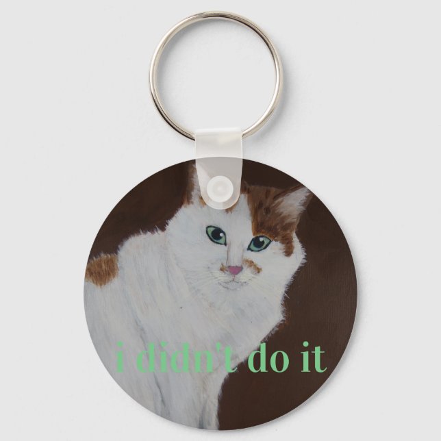 i didn't do it key ring (Front)