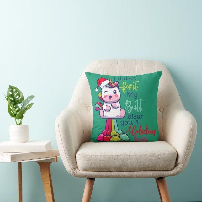 I Didn't Fart My Butt Blew You A Holiday Kiss Cushion (Chair)