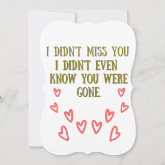 I Didn't Miss You Love