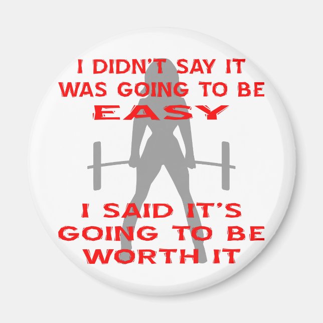 I Didn't Say It Was Going To Be Easy I Said It's Magnet (Front)