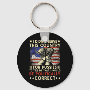 I Didnt Serve This Country Us Veteran Day Usa Flag Key Ring
