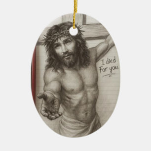 I Died For You Ceramic Tree Decoration