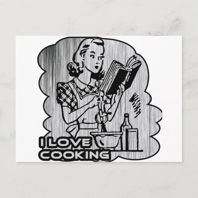 I Dig Cooking Garnish Postcard (Front)