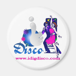 I Dig Disco Disco Lights Magnet