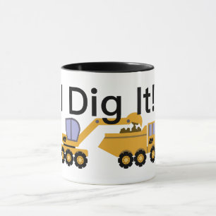 I Dig It Design - Black 11 oz Combo Mug