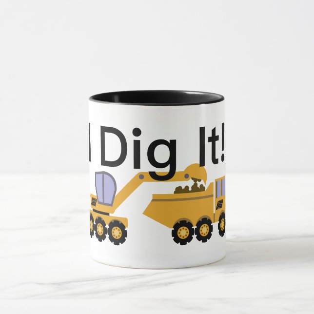 I Dig It Design - Black 11 oz Combo Mug (Center)