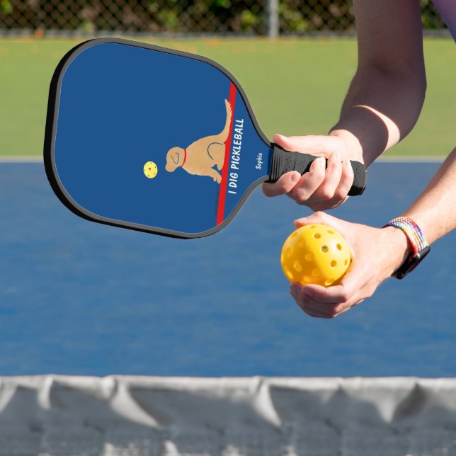 I Dig Pickleball Golden Pickleball Paddle (Insitu)