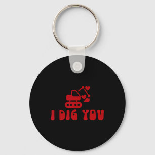 I Dig You Toddler Valentine Key Ring