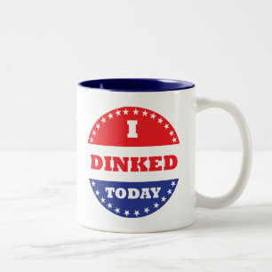 I Dinked Today Pickleball Two-Tone Coffee Mug