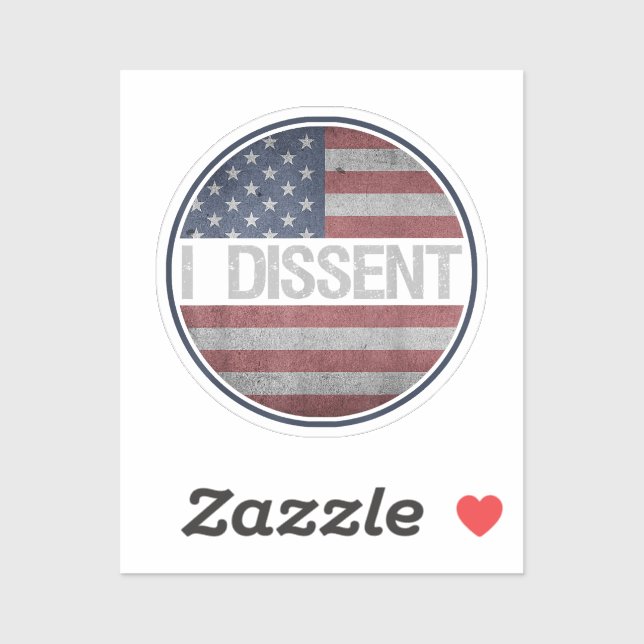 I Dissent Quote American Flag Men Women - I Dissen (Sheet)