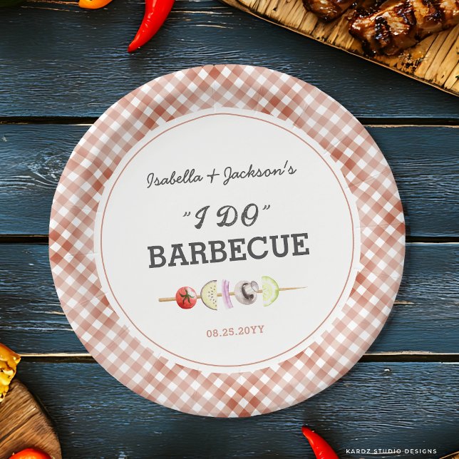 I DO Barbecue Wedding Shower Paper Plate (Creator Uploaded)