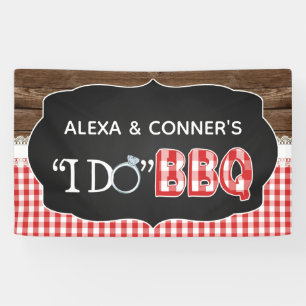 I Do BBQ Banner - Red