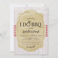 I Do BBQ Barbecue Bridal Shower Invitation
