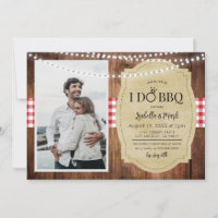 I Do BBQ Barbecue Bridal Shower Invitation