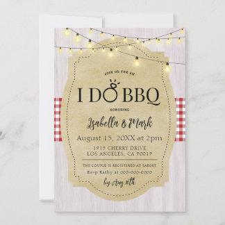 I Do BBQ Barbecue Bridal Shower Invitation