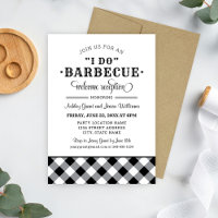 I Do BBQ Black Wedding Welcome Reception