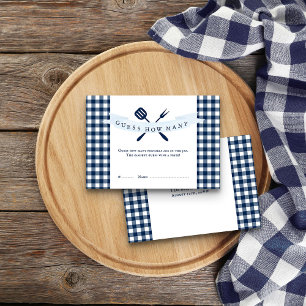 I Do BBQ Bridal Shower Guess How Many Game Card