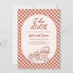 I Do BBQ Couple Shower Engagement Party Invitation