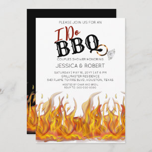 I Do BBQ Couples Shower Invitation