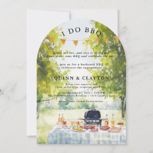 I  Do BBQ Engagement Celebration Invitation
