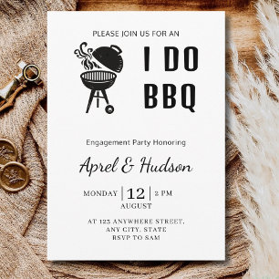 I Do Bbq Engagement Party Bbq Couples Shower Party Invitation